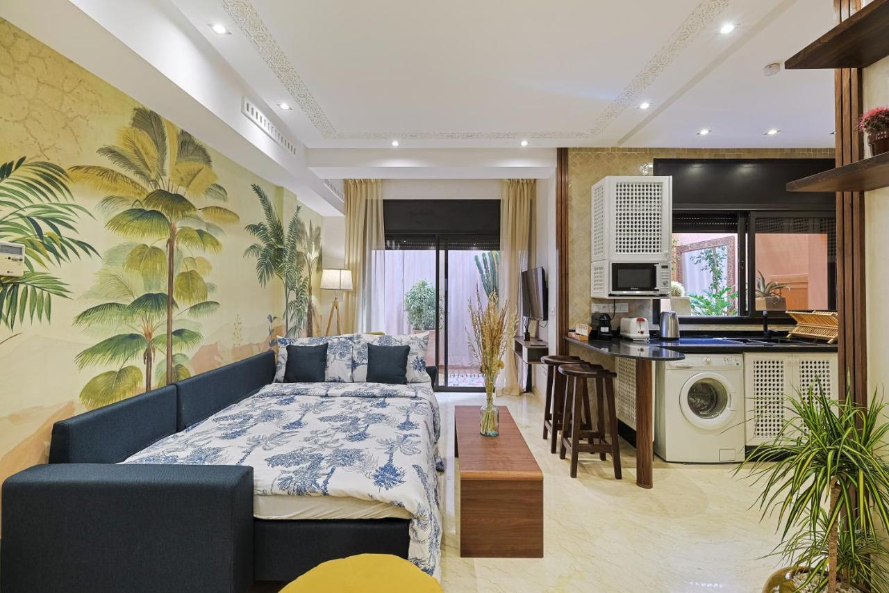 Oasis - Appartement Authentique A Gueliz Marrákes Kültér fotó