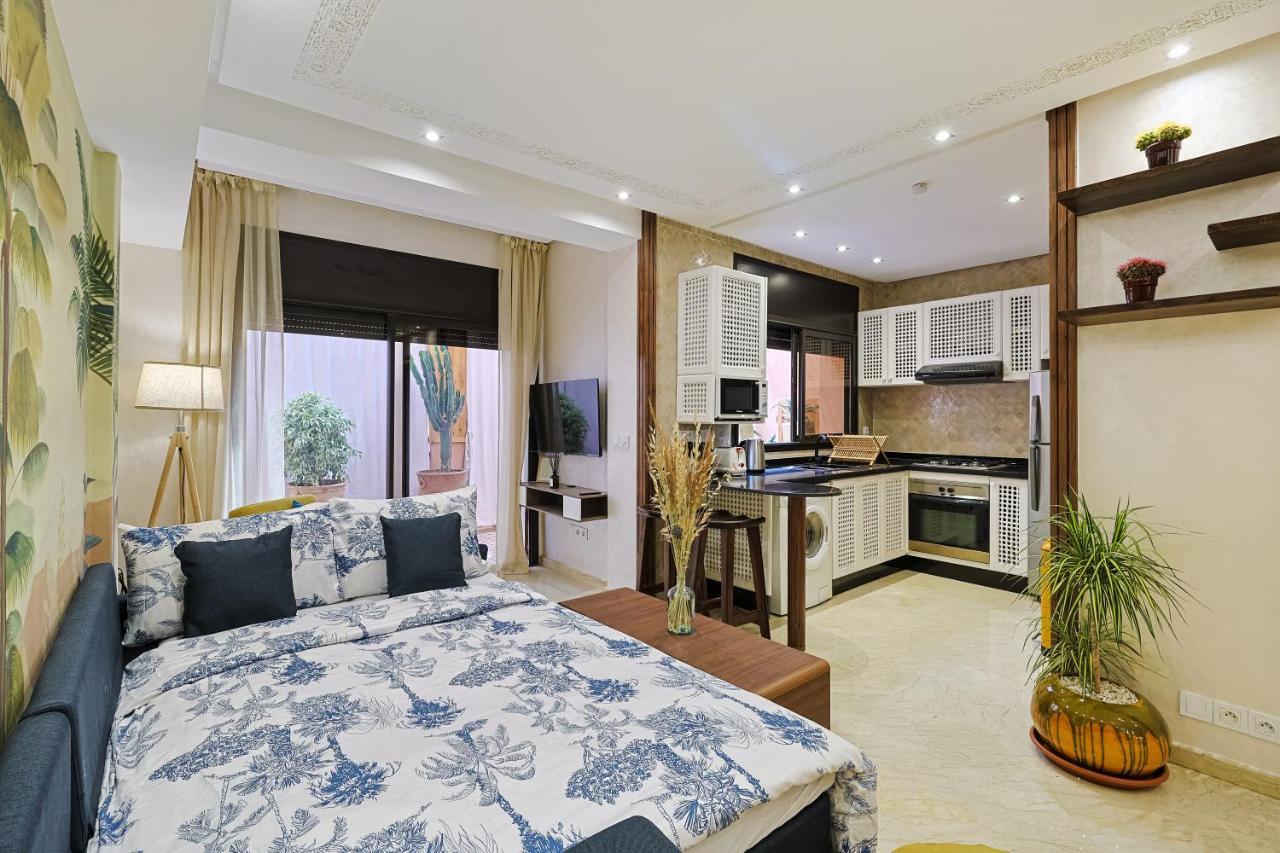 Oasis - Appartement Authentique A Gueliz Marrákes Kültér fotó