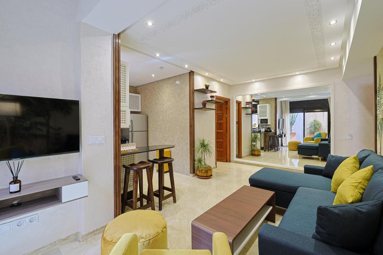 Oasis - Appartement Authentique A Gueliz Marrákes Kültér fotó