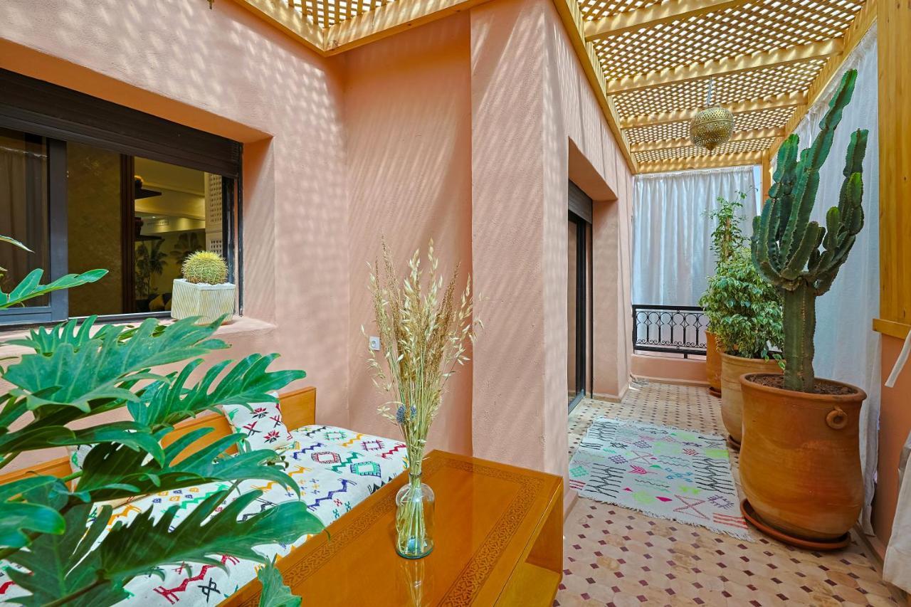 Oasis - Appartement Authentique A Gueliz Marrákes Kültér fotó